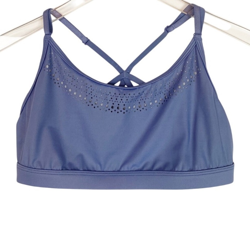 Victoria's Secret Sport‎ Laser-Cut Scoop Sports Bra Mercury Blue Large